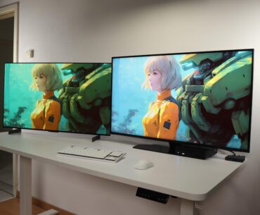 My Minimal Dual Setup #3 | LG OLED + Samsung QLED