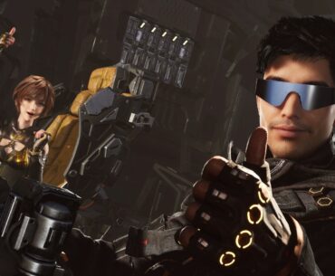 An official screenshot of Stellar Blade's GODDESS OF VICTORY: NIKKE crossover.