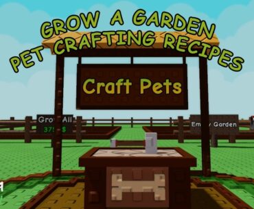 Grow a Garden Pet Crafting Recipes in Smithing Event