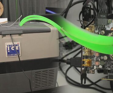 GeForce RTX 5050 pushed to 3.5 GHz in camping freezer extreme OC test
