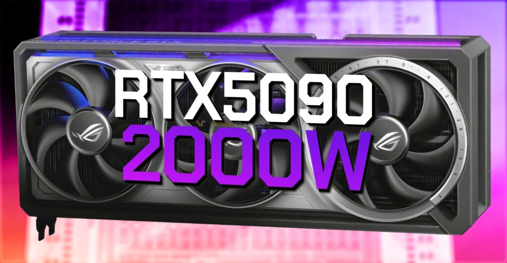 ASUS RTX 5090 XOC BIOS enabling 2000W power limit has been leaked