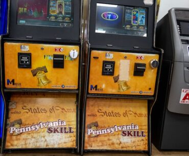 Unregulated gaming devices known as “skill games” in a gas station connivence store in Philadelphia in August.