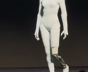 They cut open the leg and apparently it IS a robot