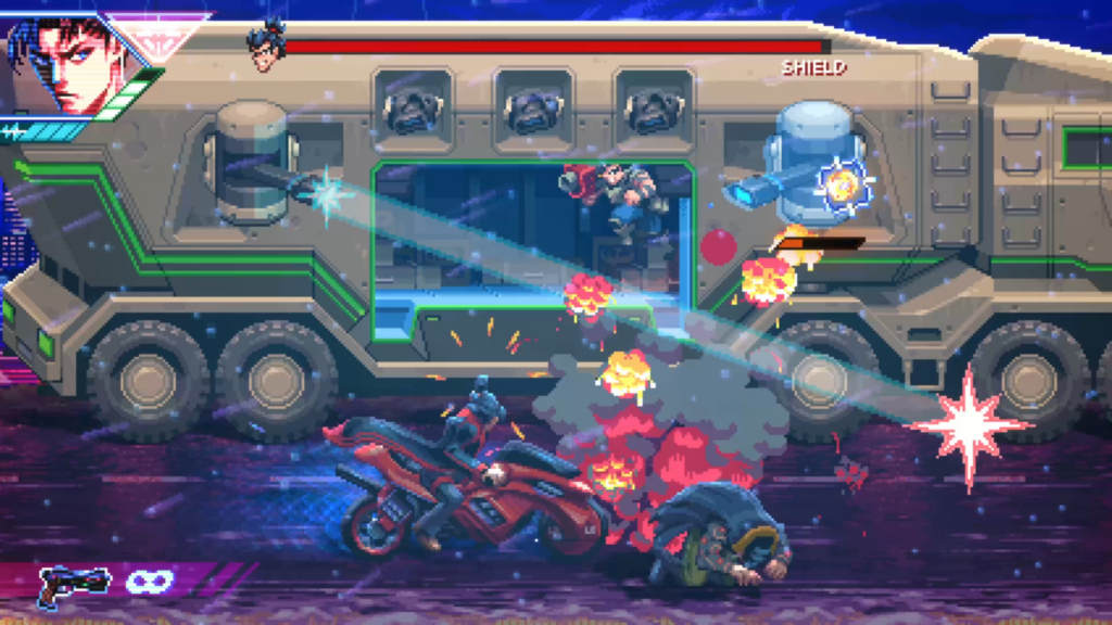 My cyberpunk 2D action game is out NOW on Steam, Switch, XB, and PS!