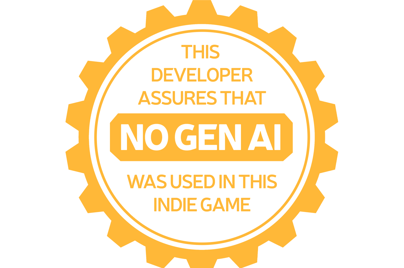 Image from Treehouse Polygon featuring a golden cog seal that reads “