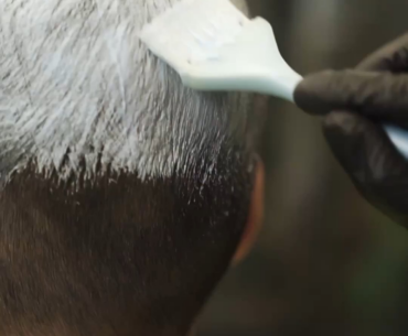 This AMKAL superfan dyed his hair the team color and got the logo on the back of his head