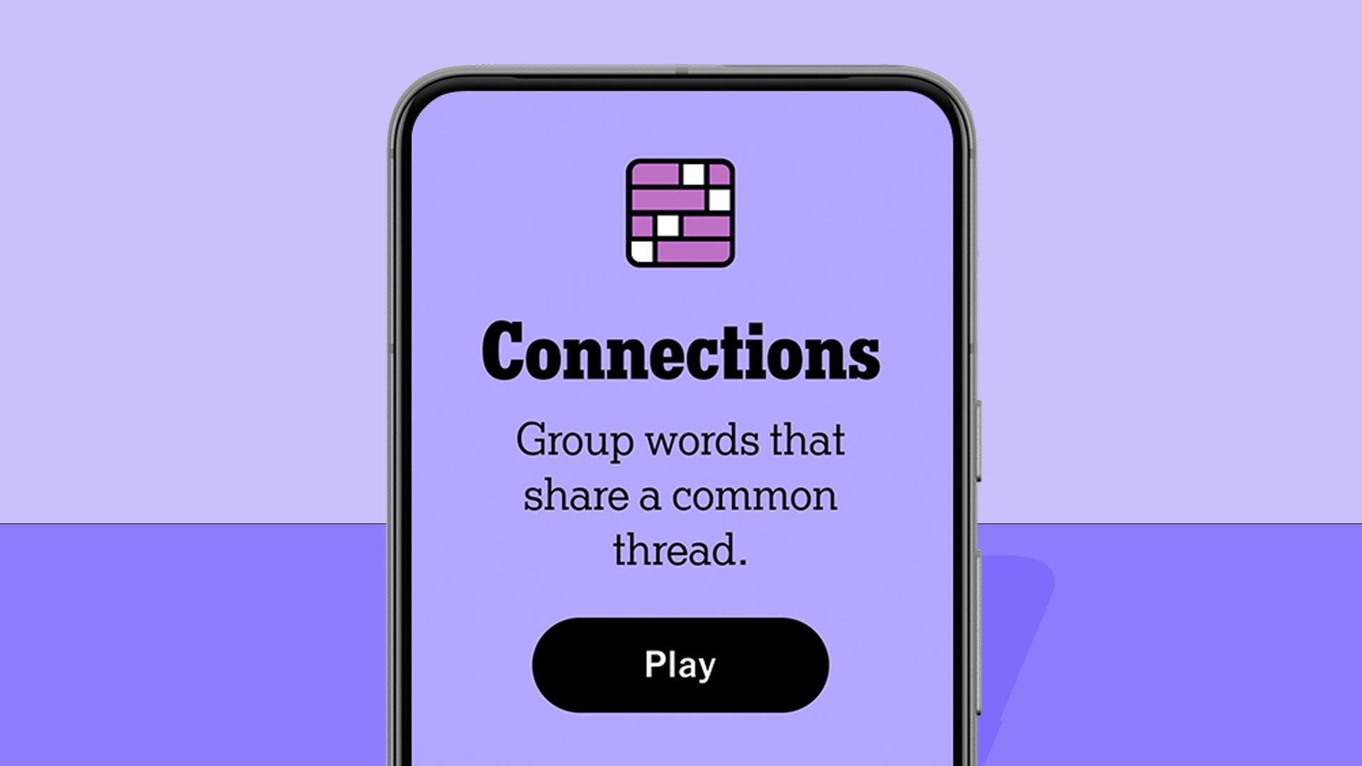 NYT Connections hints and answers for Sunday, January 25 (game #959) NYT Connections homescreen on a phone, on a purple background