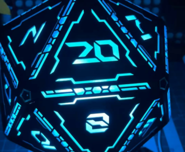 Giant LED Cyberpunk d20 Prototype/Gift thing.