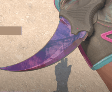 can you guys see ohne on my karambit? check my inventory karambit king