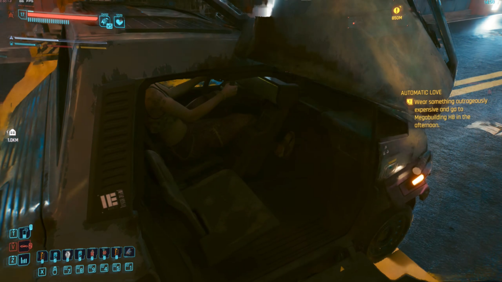 High speed hijacking + hanging around with the owner of the car for a little bit