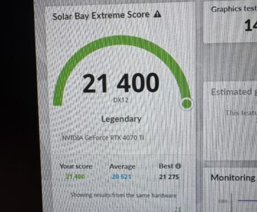Maxed-Out 4070 Ti — Scoring 21,400 in Solar Bay Extreme (Lucky Silicon?)