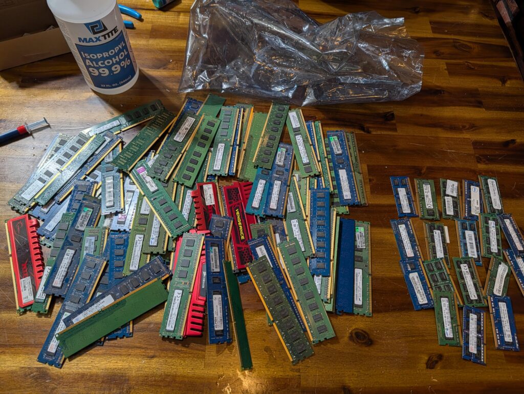 All the RAM I've collected over the years.