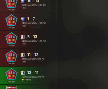 Can we please get to see more than 8 matches in the history tab?