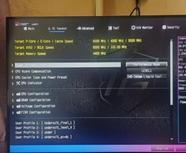 Can`t Undervolt i9 13900ks on asrock z790 NOVA WIFI