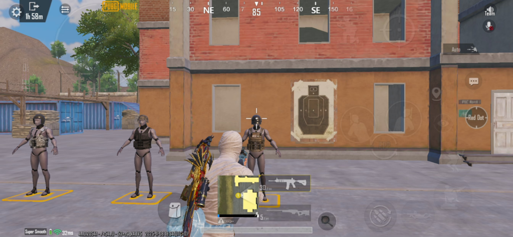 Open scope to crosshair thingy