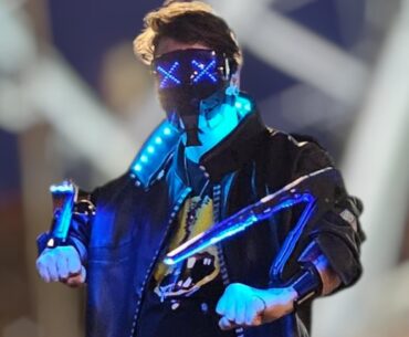 Not the best photos, but my Cyberpunk cosplay!