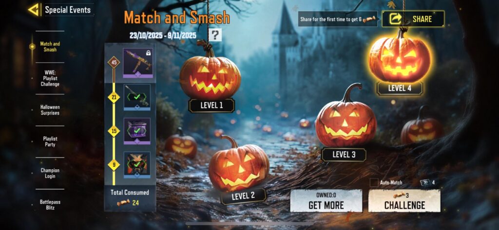 I think this pumpkin mini game is way better than that WWE rock paper scissor shit