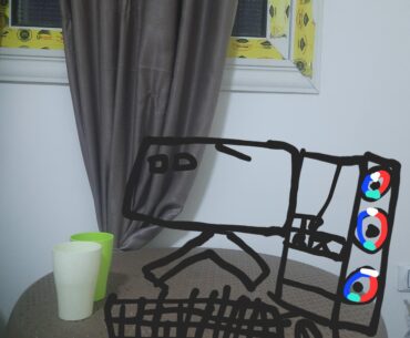 Guys rate my gaming setup (I drew the missing parts)