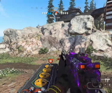 SnD Bomb Defuse Glitch. As long as you are meleeing the bomb stays in your hand. This is only a visual glitch though.