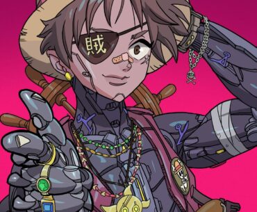 I made some fanarts in my cyberpunk style, and sell them as stickers at conventions. what do you guys think?:)