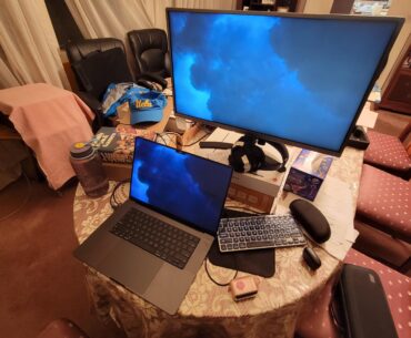 Cardboard boxes bring the screen to the level