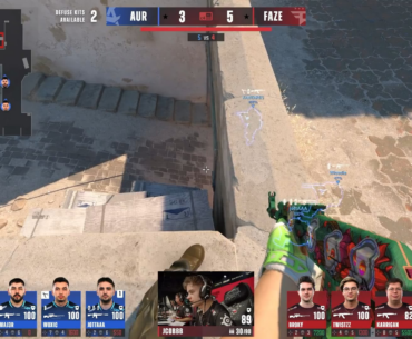 Jcobbb 4K on Dust2 against Aurora