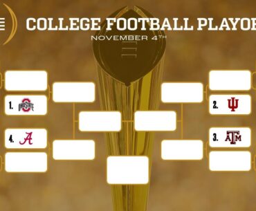 College Football Playoff bracket, based on the current committee rankings