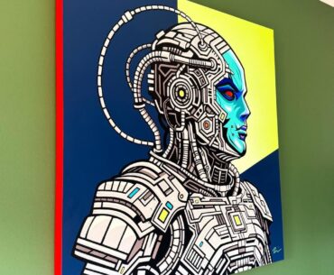 Thought you guys might like my Cyborg painting. Titled “Invader”