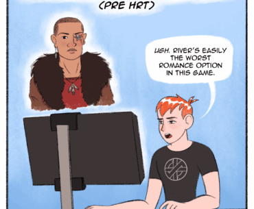 I drew a comic about my unique experience with the game.