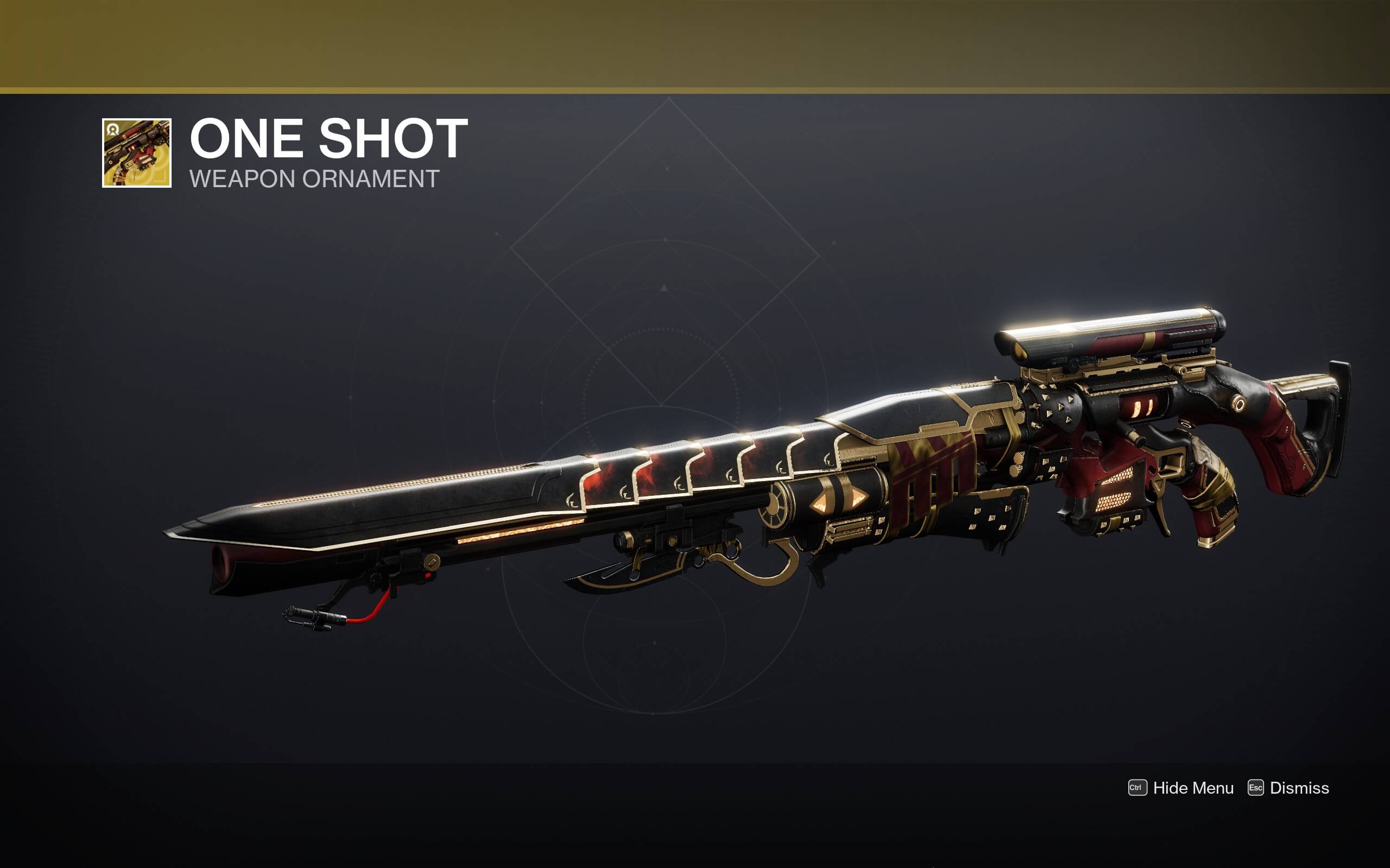Destiny 2 Still Hunt One Shot Ornament