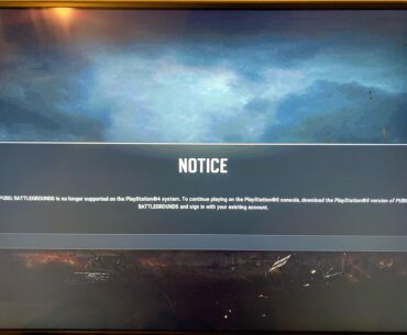 So I can’t play anymore on PS4??