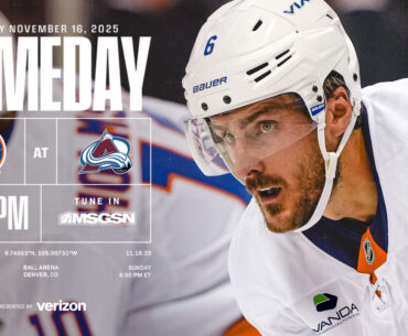 Game Preview: Islanders at Avalanche Nov. 16