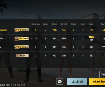 Did more damage than someone with 13 eleminations.