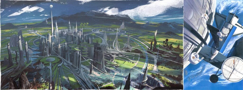 If I had any talent in gaming tech I would want to make a game set in an alternate 2000s-2020s where 60s-80s people's dreams of a bright shiny optimistic future became a reality!