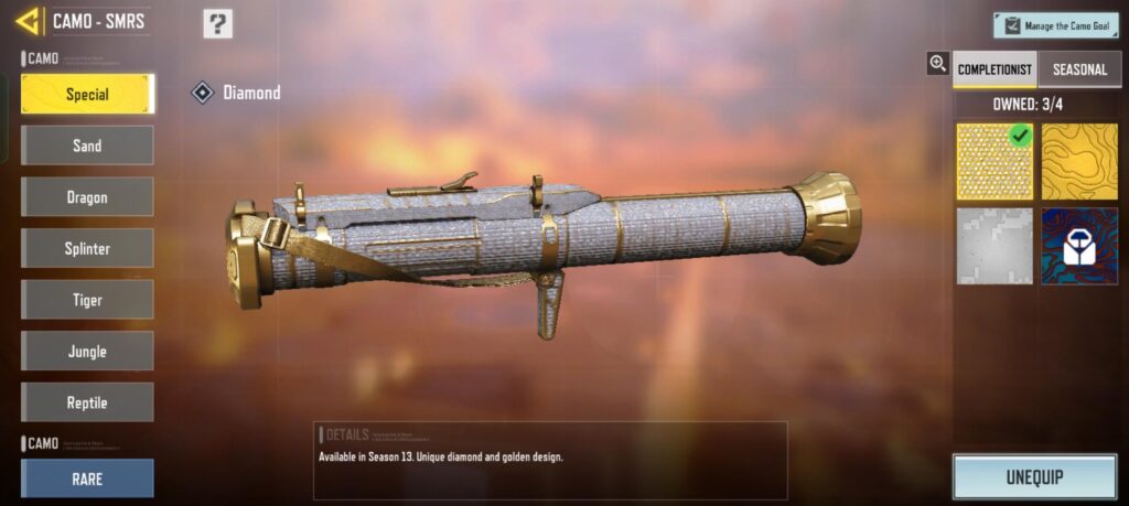 Got my first diamond , which gun was your first
