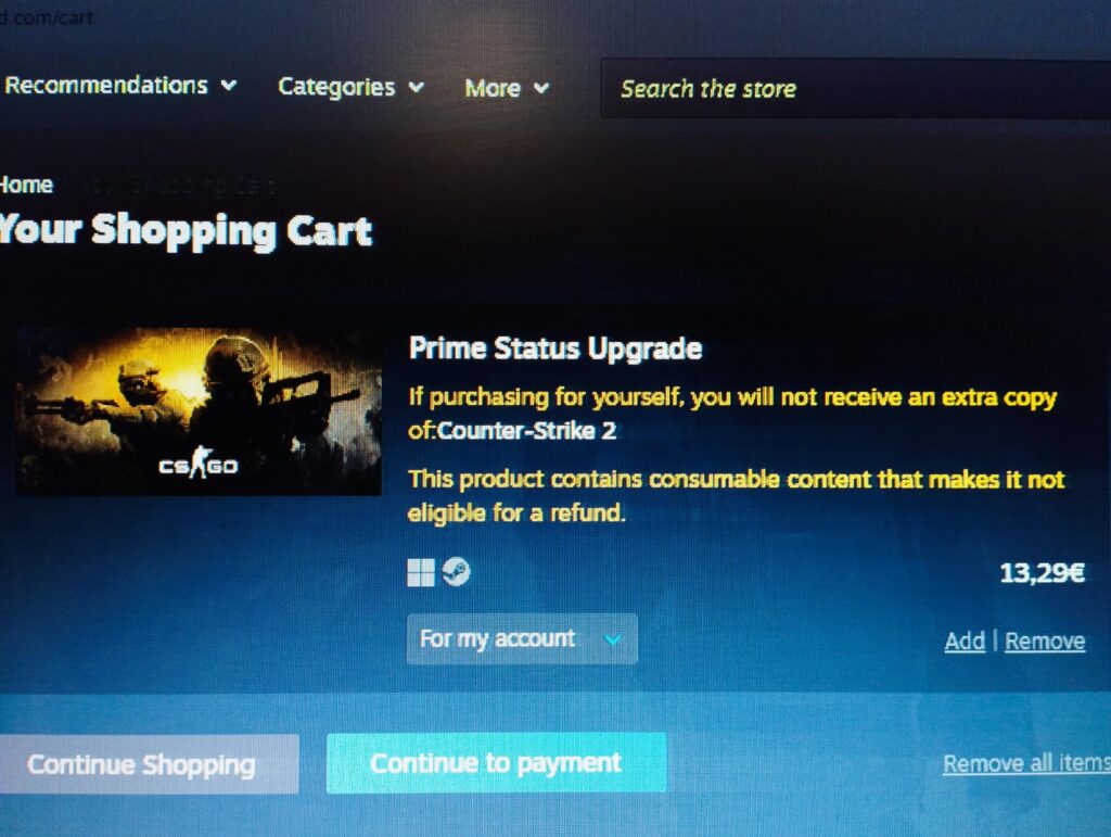 What does it mean I won't get a copy of cs2?