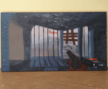 My oil Painting take of Nacht der Untoten