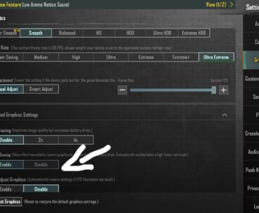 Power Saving — Manual Disabling of 120 FPS