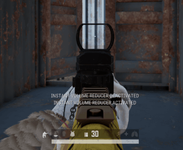 Where did the icon indicating that the instant volume is reduced go? (by default key F7)