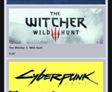 Witcher 3 $3.99!