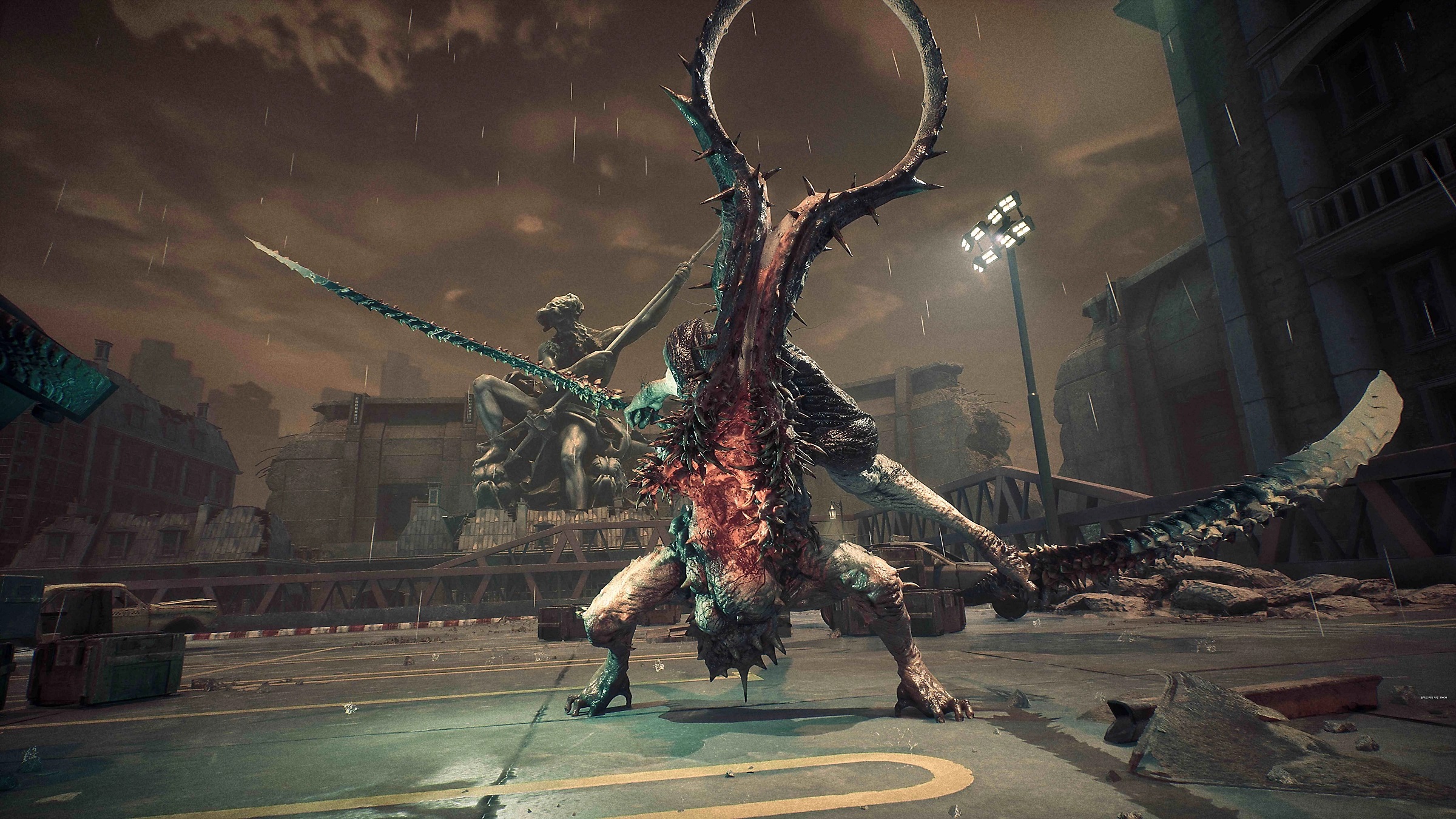A promotional screenshot of Stellar Blade on PS5