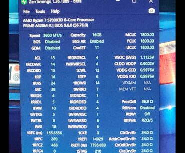 5700x3d 3600C13-Aida won t get lower than 59.1ns