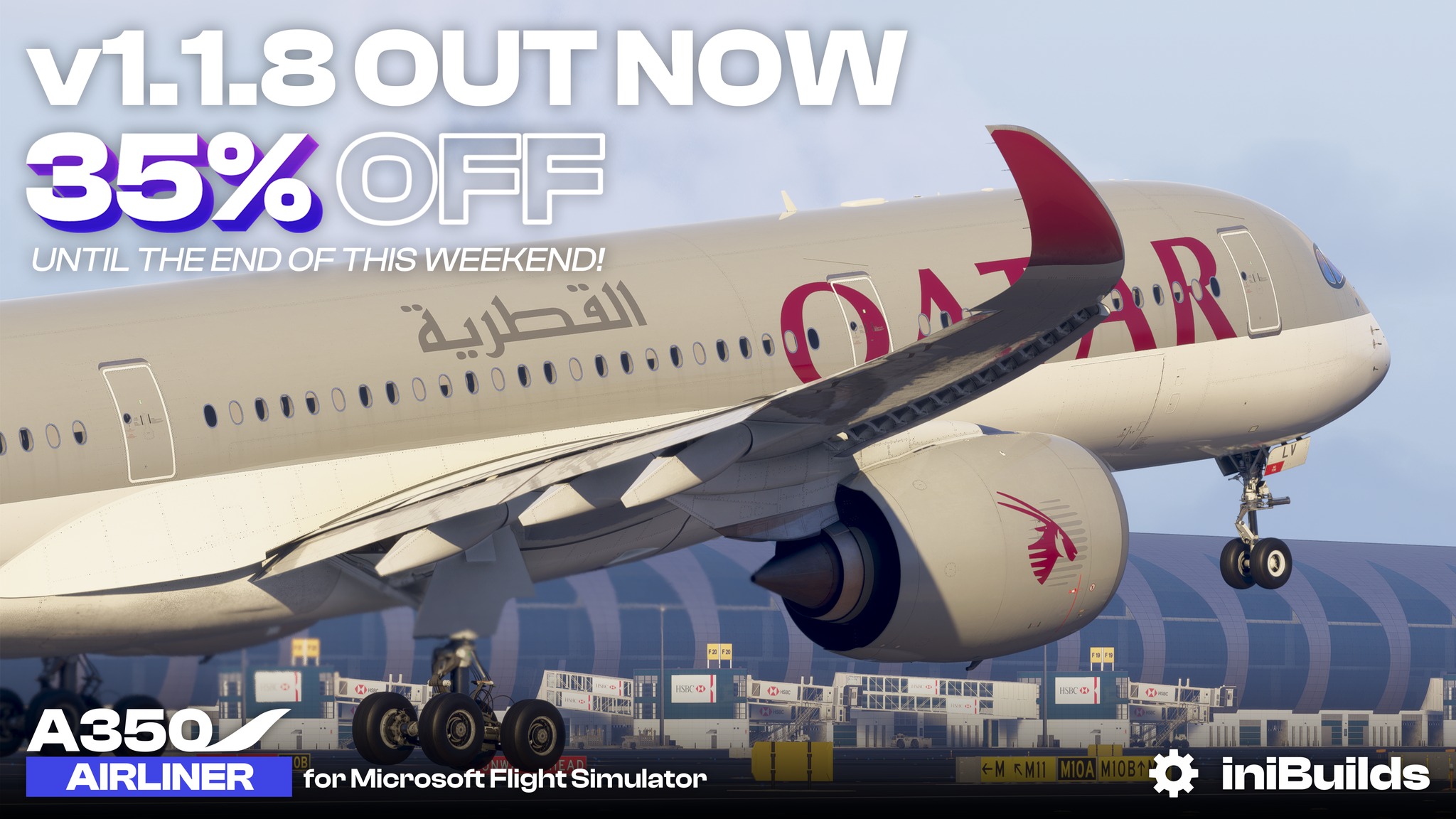 iniBuilds Releases a New A350 Airliner Update Focusing Heavily on Sounds iniBuilds Releases a New A350 Airliner Update Focusing Heavily on Sounds
