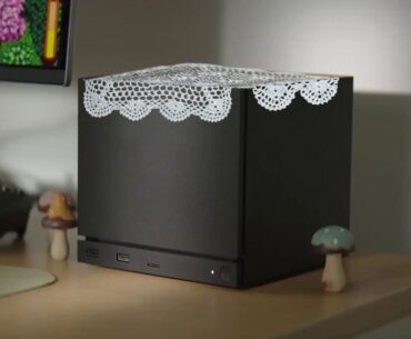 You leave the Steam Machine in the living room and your grandmother decides to decorate.
