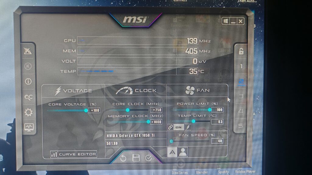 Overclocking GTX 1050 TI Overclocking GTX 1050 TI
