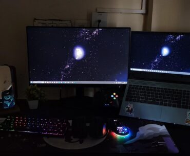 Finally my dorm room setup is complete