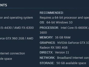 When is the last time they updated the Steam page? I had a 1060 3GB and it stopped running the game well three years ago ..