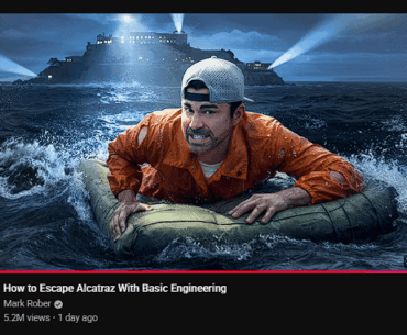 Mark Rober doing the mob of the dead EE