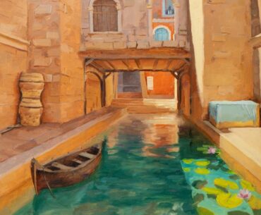 My Oil Painting of Anubis - Canal