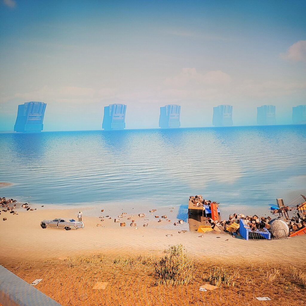 What are these buildings out in the middle of the ocean?? Somehow never gave these any thought in my +200 hrs of playing this game...